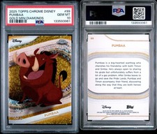 2025 Topps Chrome Disney Pumbaa Gold Mini Diamond /50 Non-Sport Trading Card #99