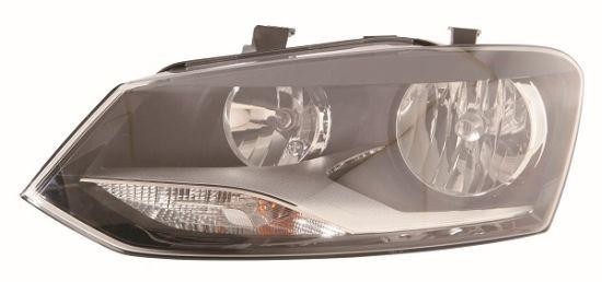 ABAKUS Main Headlight 441-11D6RMLDEM2 Right For VW H7, Without Bulb