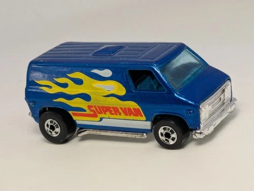 Vintage 1985 Hot Wheels Kellogg’s Cereal Promo Promotion Super Van Blue Flames