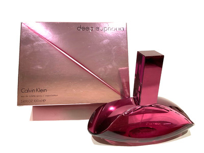 Deep Euphoria By Calvin Klein 3.4oz EDT Spray New In Box Discontinued Free Ship