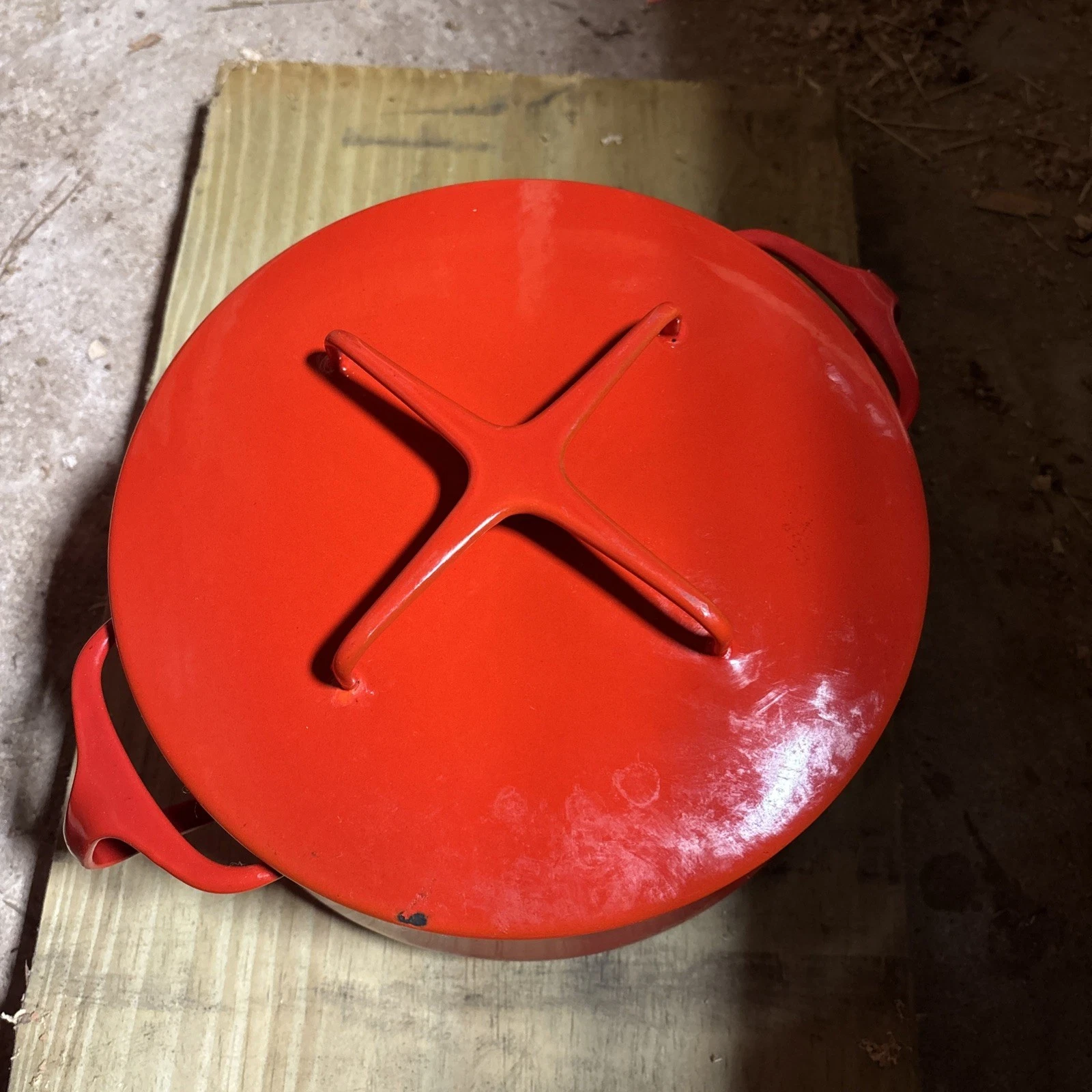 Dansk Designs Denmark IHQ 4 Ducks Orange Red Kobenstyle 2 qt Dutch Oven Pot