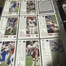 1991 Upper Deck Football Complete Set (1-700) On Plastic Book.