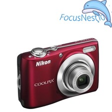 Nikon COOLPIX L22 Digital Camera 12.0 MP 3.6x Optical Zoom Sharpness Control Red