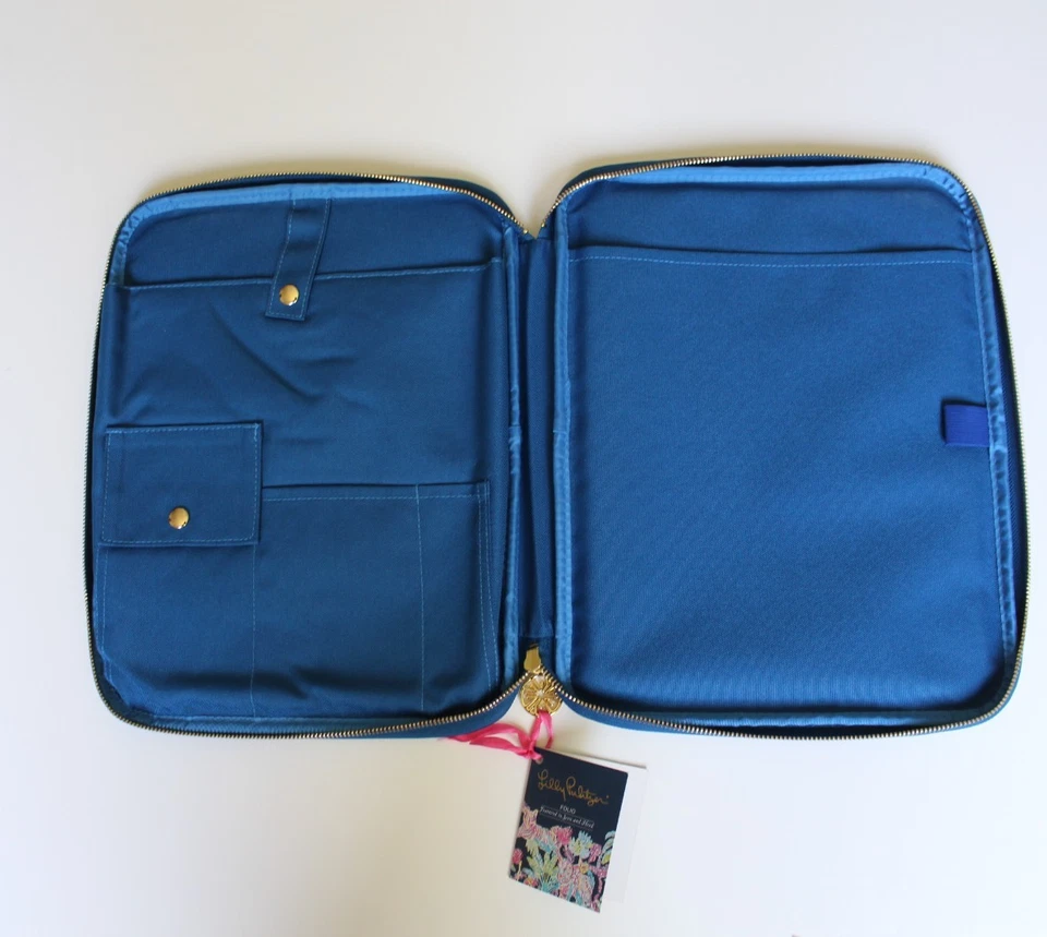 Lilly Pulitzer Notebook Agenda Folio Laptop Tablet Organizer Seen and Herd NWT - Image 3 of 4