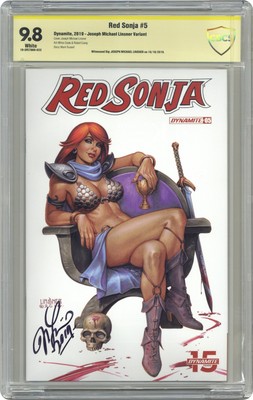 Red Sonja #5B CBCS 9.8 Witnessed Sig 2019 19-3FE7669-023