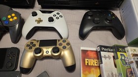 Playstation 2 PS2 console Lot Nintendo Wii Xbox Games Controllers ASIS