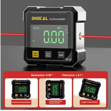 Digital Angle Finder with Electronic Laser 4-Side Magnetic Angle Gauge US