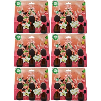 Box of 6x Air Wick Essential Mist Refill, Vanilla & Pink Papaya, 0.67 Oz, 3 Ct