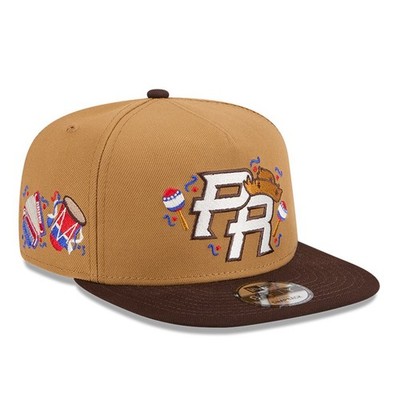 New Era 59FIFTY Puerto Rico Jibaro Music Fitted Hat Khaki Brown PR