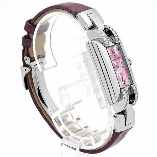 JAEGER LECOULTRE Ideal 460.8.08 Quartz Pink Brown Silver Wristwatch Watch Unused - Picture 4 of 12