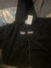 Supreme x MM6 Maison Margiela Black Zip-Up Bo...