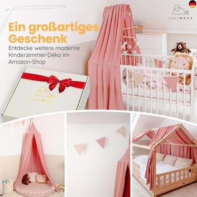 lilimaus Hemelstang babybed voor alle baby- en kinderbedden - hemelbed frame - bedhemel stang - babybed accessoires voor wieg en wieg