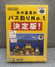 Nintendo 64 Itoi Shigesato Bass Fishing No.1 Box Japanese Version Sealed N64