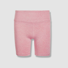 ID Ideology Girl's Pink Elastic Waistband Core Biker Shorts Size-XL