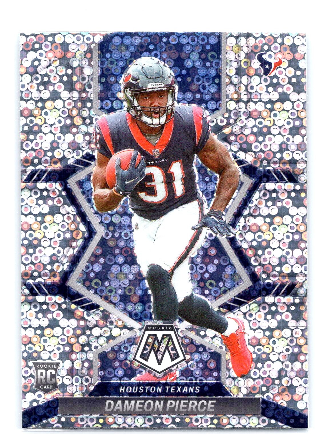 Dameon Pierce 2022 Panini Mosaic #324 No Huddle Silver RC Rookie