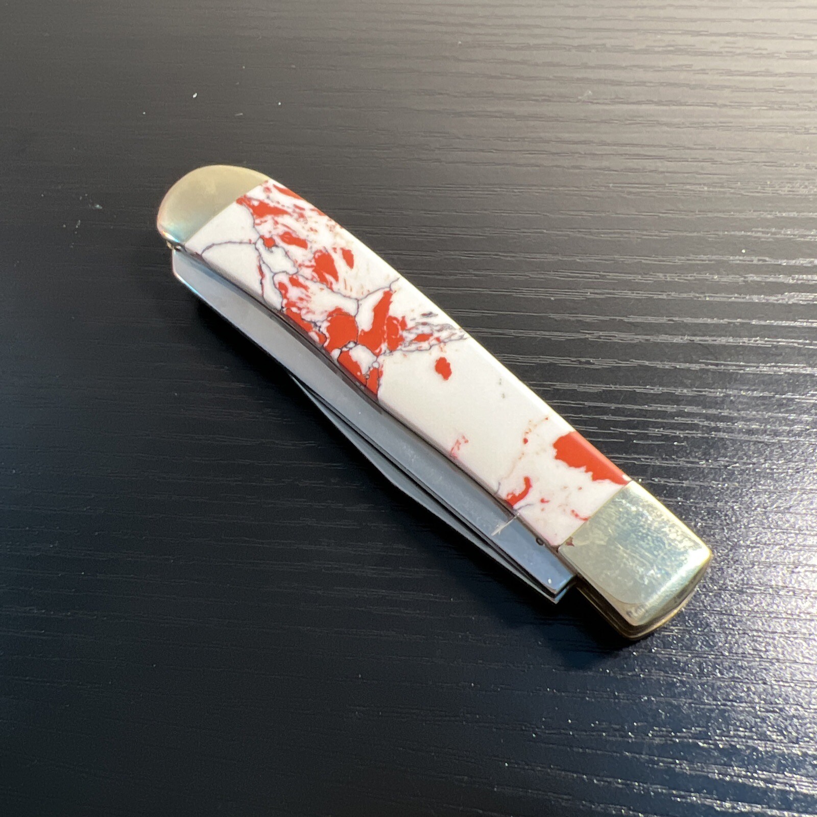 Michael Prater Knife Flintstone Collection, Painted Pony Jasper 1 Of