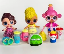 RARE LOL Surprise Loves Mini Sweets Dolls Lot YELLOW PEEPS Dum Dums Kisses ++