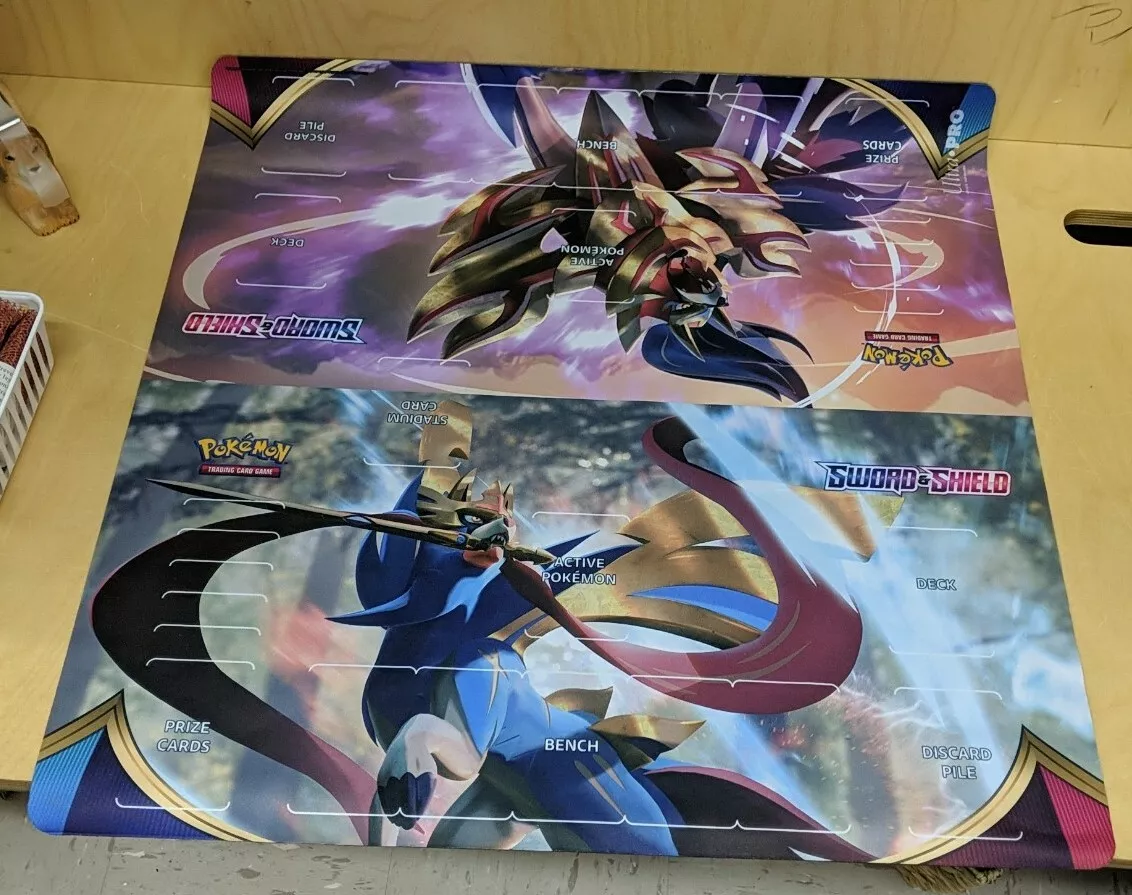 Pokemon Sword and Shield 2 Player Playmat Ultra Pro 24x24 Promo NEW