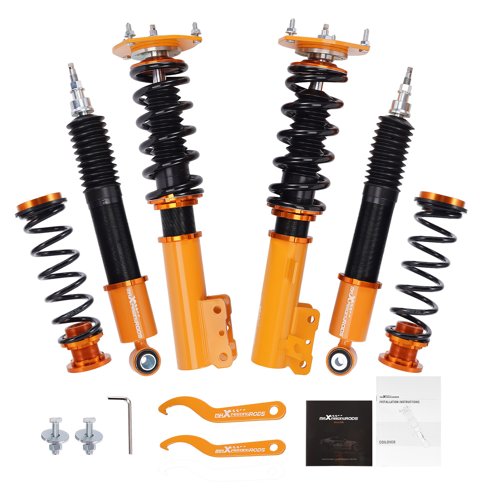 24 Ways Damper Coilover Suspension Lowering Shock Struts Kit for Volvo C70 98-01