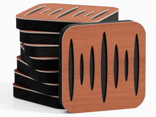 "Confezione da 8 - Mini Pannello Assorbimento Acustico | Pannello Decorativo Parete "COLUMBIA" - Foto 19 di 33