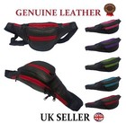 GENUINE REAL LEATHER BUM BAG MONEY WAIST BELT FANNY PACK HOLIDAY FESTIVAL WALLET