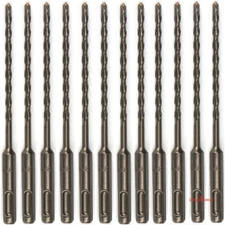 12PCS/Lot SDS Plus 3/16"X6" Rotary Hammer Concrete Masonry Drill Bit Carbide Tip