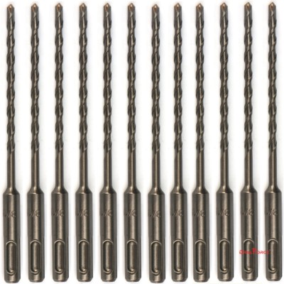 12PCS/Lot SDS Plus 3/16''X6'' Rotary Hammer Concrete Masonry Drill Bit Carbide Tip
