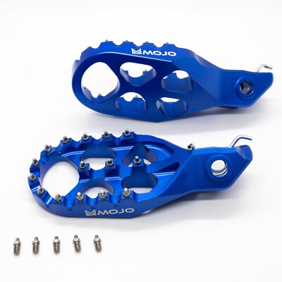 Mojo Footpegs Blue 7075 Aluminum Fits KTM Husqvarna GasGas Various 125-500 2023+