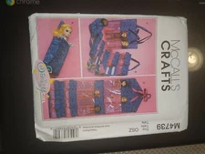 McCall's Pattern crafts m4739 os Uncut sassy girl doll organizer