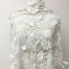 Sale Corded Bridal Gown Lace Fabric Blossom Embroidery Costume Dress Trim 1