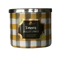 Goose Creek Candle S'mores Skillet Cookie 3 Wick 14.5 Ounce Jar Soy Wax Blend