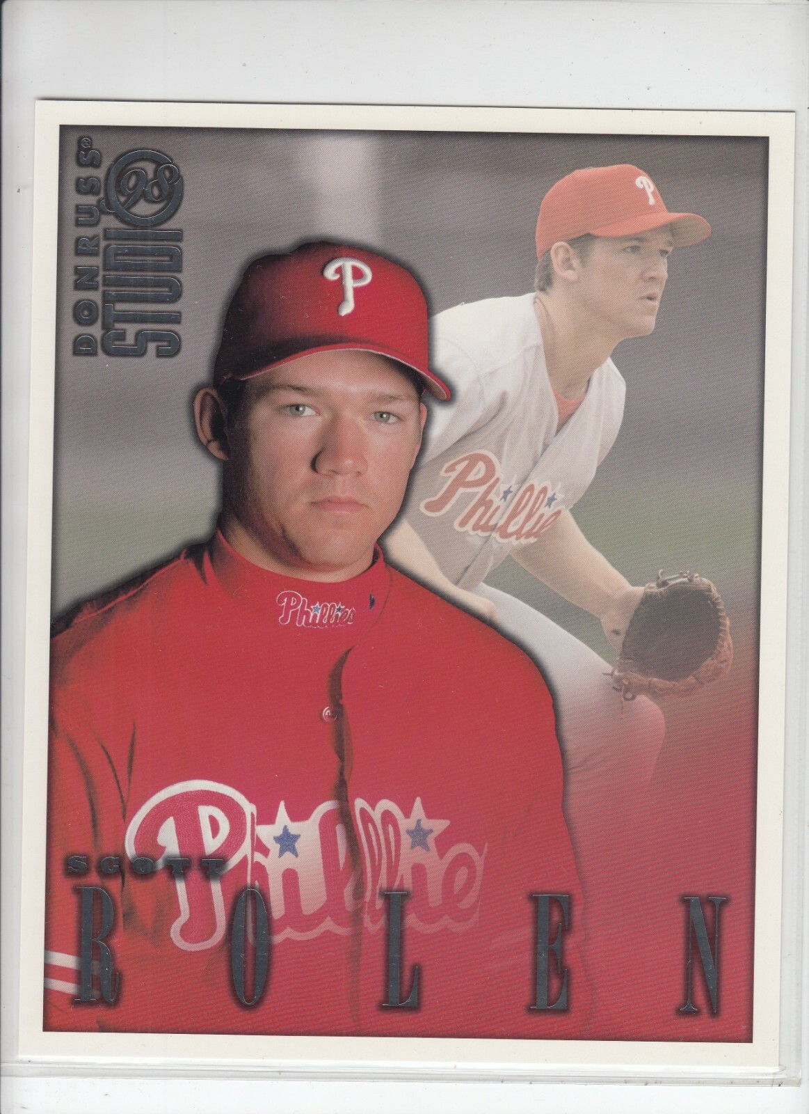 Scott Rolen 1998 Donruss Studio 8X10" Card # 17 Philadelphia Phillies