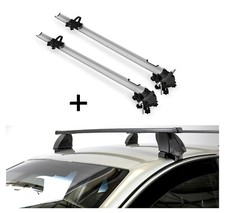 2x Fahrradträger Bike Pro+Dachträger K1M für für VW Polo IV 9N 5Türer 03-08