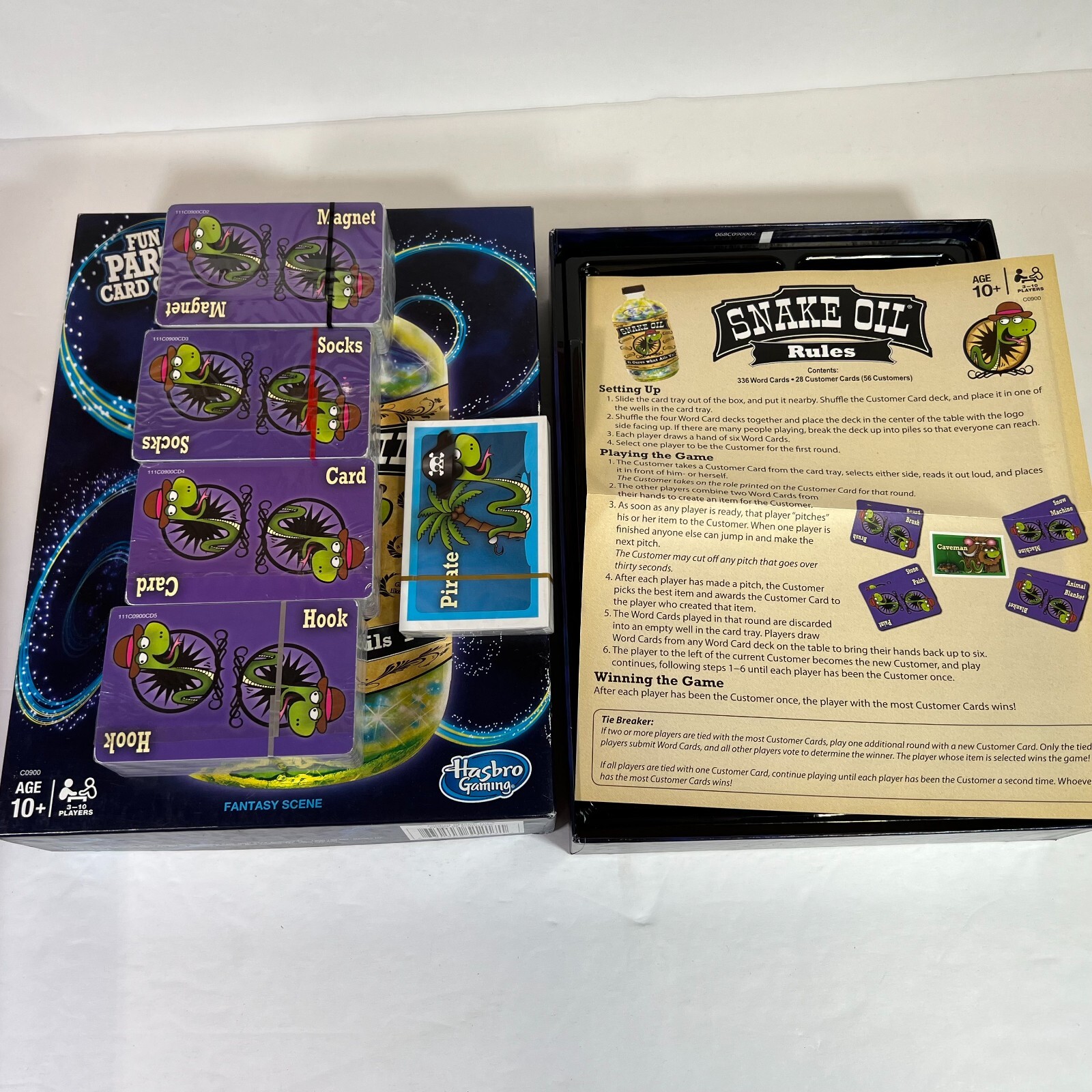 Snake Oil Board Game Hasbro Party Card Game USA 100 Open Box (Cards Sealed) eBay