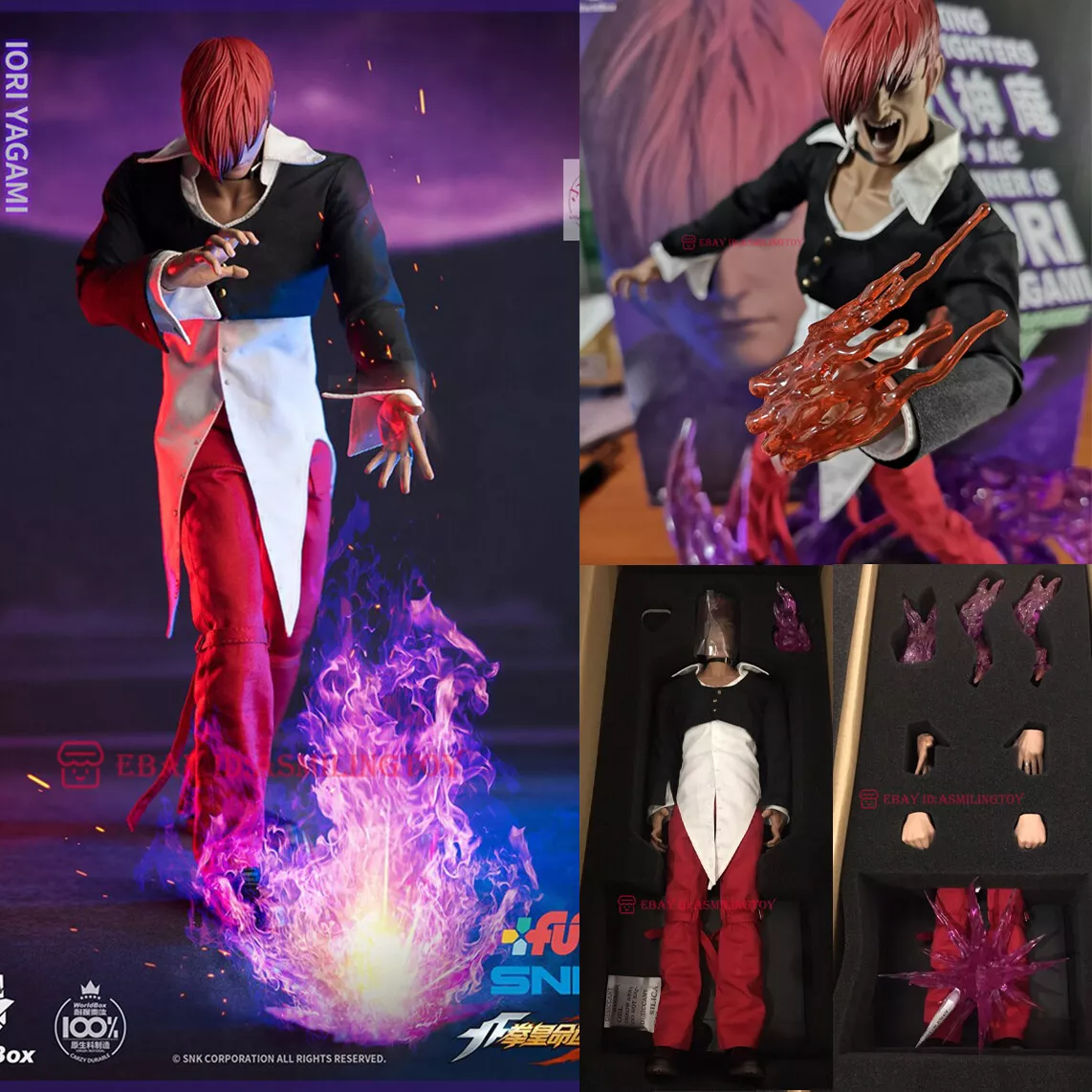 DEC218184 - KING OF FIGHTERS DS-044 IORI YAGAMI DIORAMA STAGE 6IN