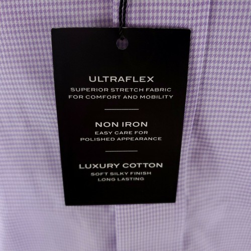 Camisa ajustada Lauren Ralph Lauren para hombre púrpura manga larga abotonada talla 14 1/2 32/33 - Imagen 10 de 12