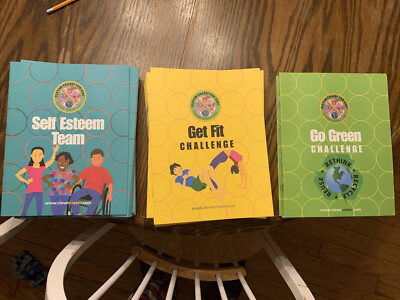 Clever Crazes for Kids Activity Books Self Esteem Fitness Green Recycle 3 Lots