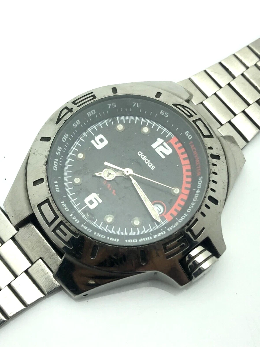 ADIDAS 5 ATM 10 5046 Japan MEN WRIST WATCH FOR PARTS REPAIR ACCESSORIES