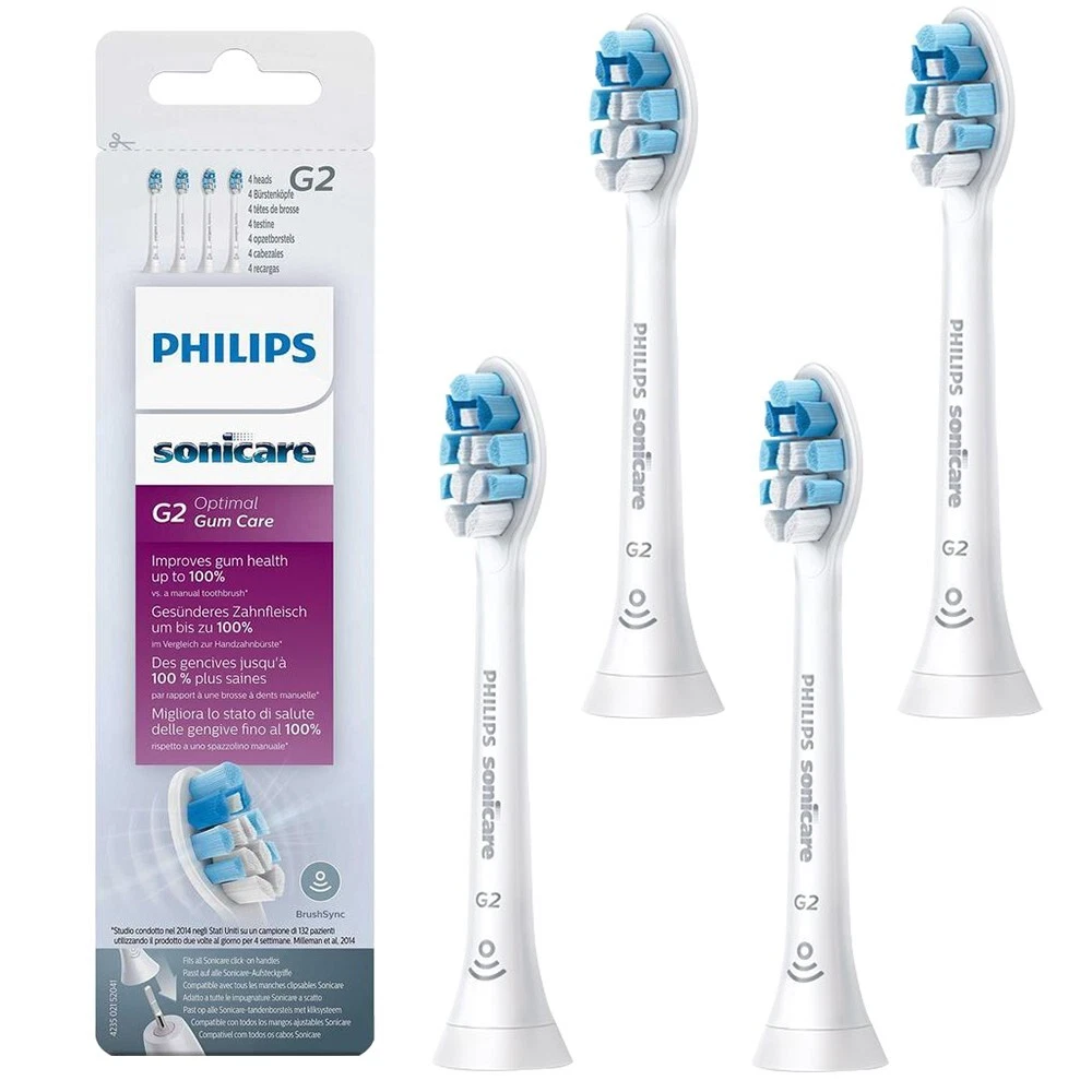 HX9034 Philips G2 Optimal Gum Care Replacement Toothbrush Heads 4