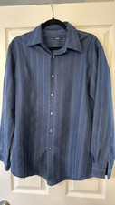 Alfani Dress Shirt for Men - Medium - Navy Blue
