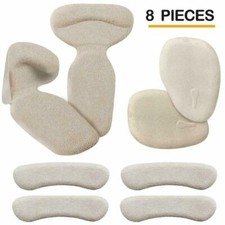 High Heel Shoe Pads, Inserts, Heel Grips, Anti Slip Shoe Cushion 8-pcs NEW