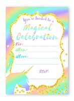 Unicorn Party Large Invitations Rainbow Party Invitations - 10 Invitations + ... on sale Unicorn Party Large Invitations Rainbow Party Invitations - 10 Invitations + ... on sale
