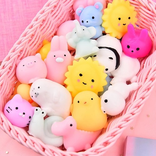5/10/20 SZTUK Animal Squishies Kawaii Mochi Squeeze Toys Stretch Stres Squishy partia - Zdjęcie 2 z 9