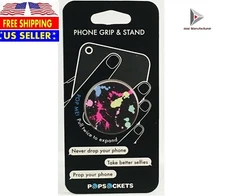 Popsockets Color Paint Splatter Pop Socket Phone Holder Grip(Paint Splatter)-New