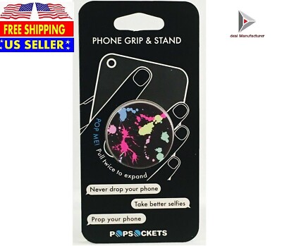 Popsockets Color Paint Splatter Pop Socket Phone Holder Grip(Paint