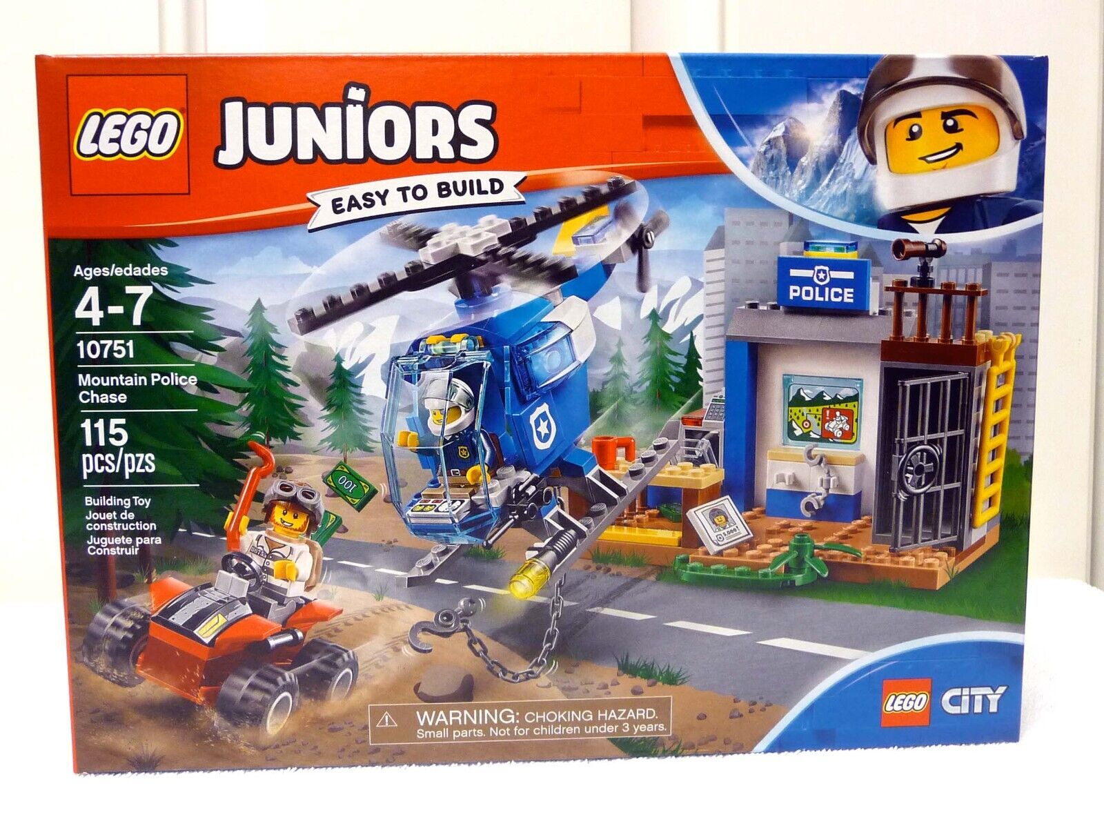 Lego 10751 - City - Mountain Police Chase -Juniors Easy to Build NIB -1 Day Ship