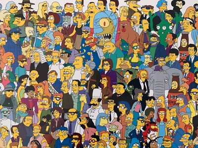 THE SIMPSONS,'SPRINGFIELD USA' AUTHENTIC 2001 POSTER | eBay