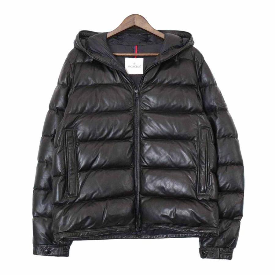 Moncler Gebroulaz Giubbotto Leather Down Jacket 1A001 01 Moncler Gebroulaz Giubbotto Leather Down Jacket 1A001 01