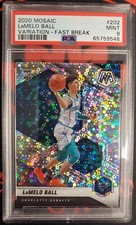 LaMelo Ball 2020-21 Panini Mosaic Fast Break Disco Variation PSA 9 #202 Rookie