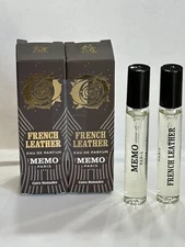 MEMO FRENCH LEATHER Eau de Parfum Travel Spray 2X 5ml NEW IN BOX